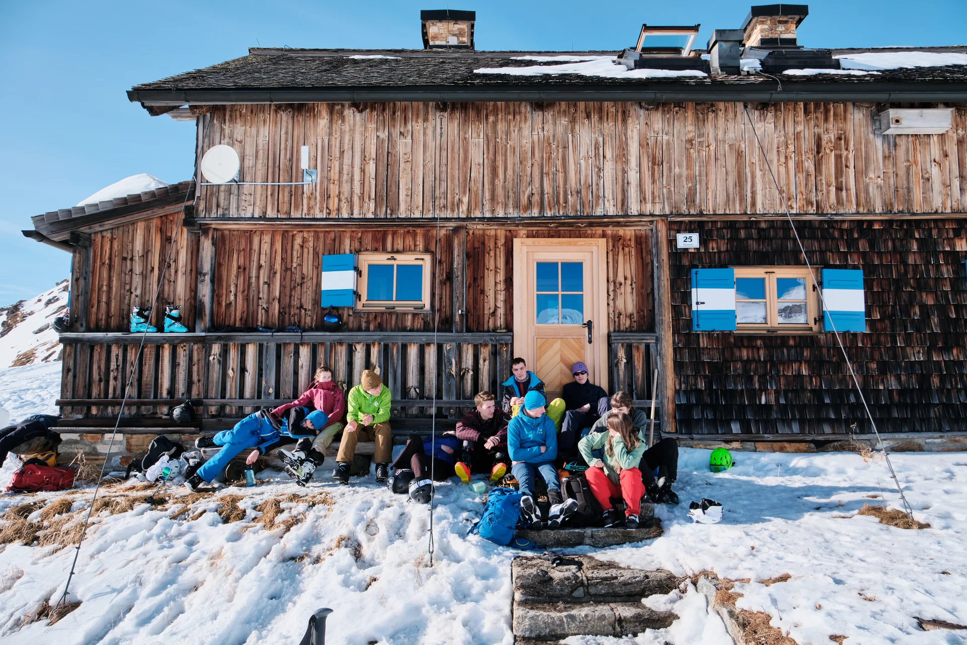 JDAV Schwabach Skifahren Flattach 2023 | © Benedikt Rauh