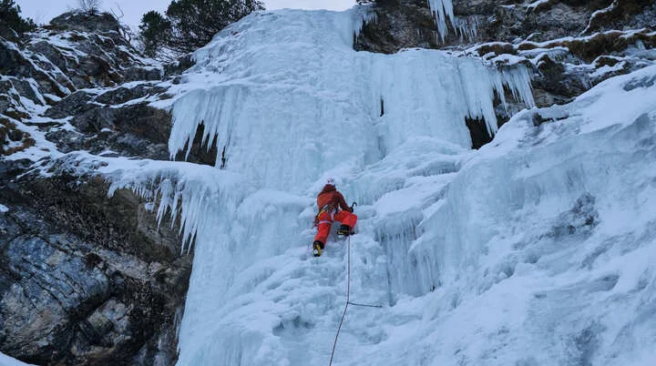 Eisklettern Karwendel | © Benedikt Rauh