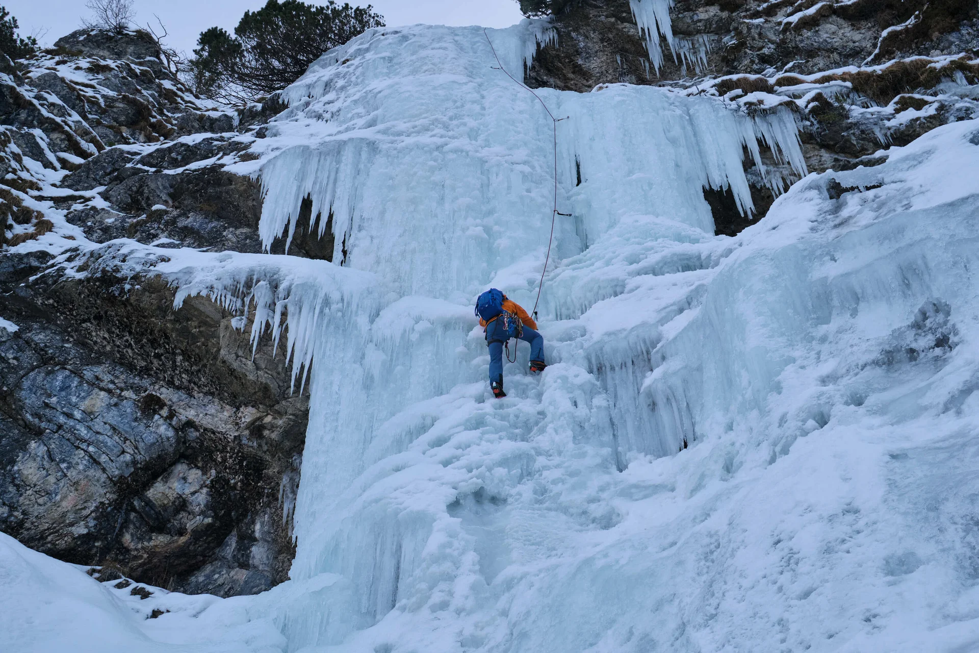 Eisklettern Karwendel | © Benedikt Rauh
