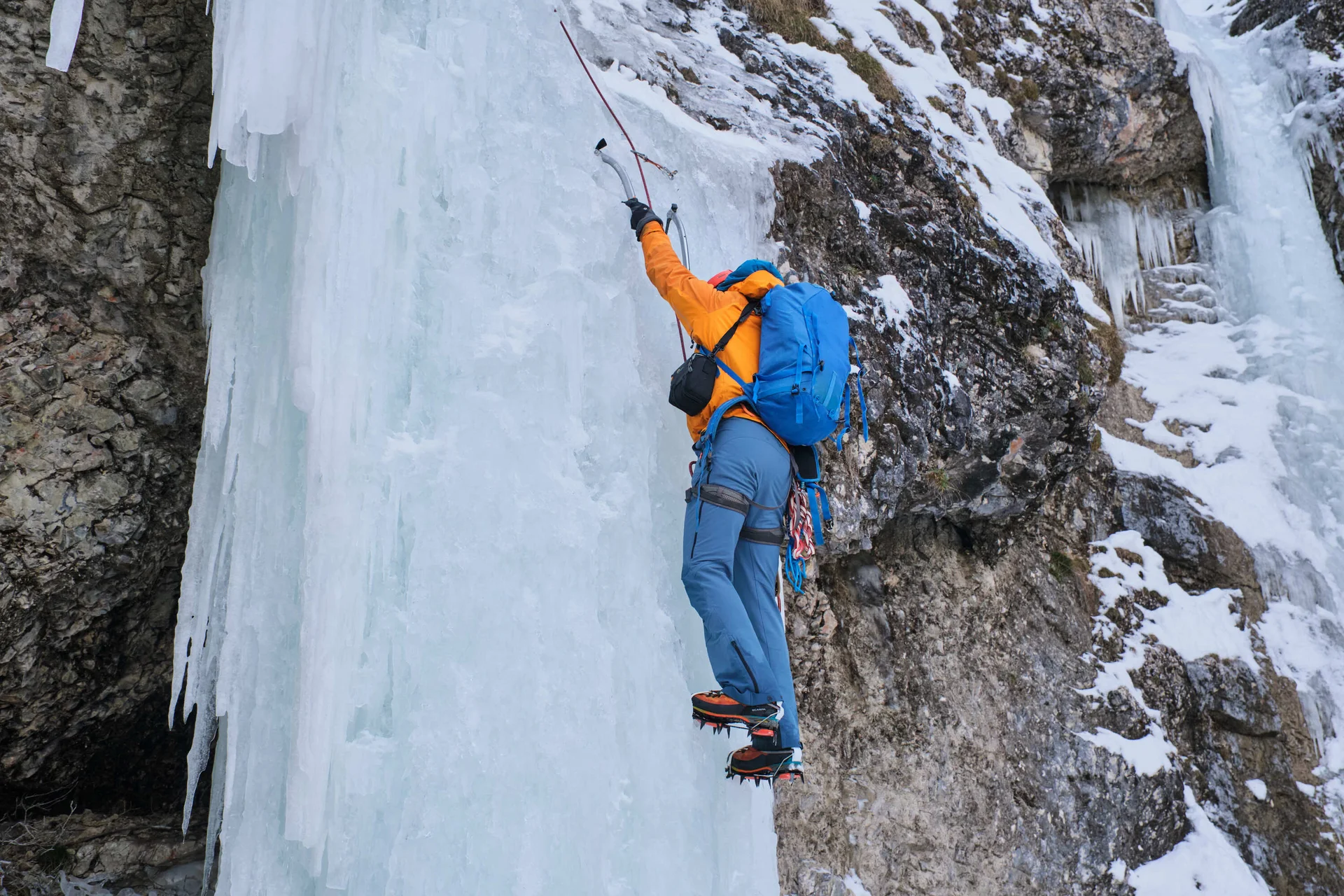Eisklettern Karwendel | © Benedikt Rauh