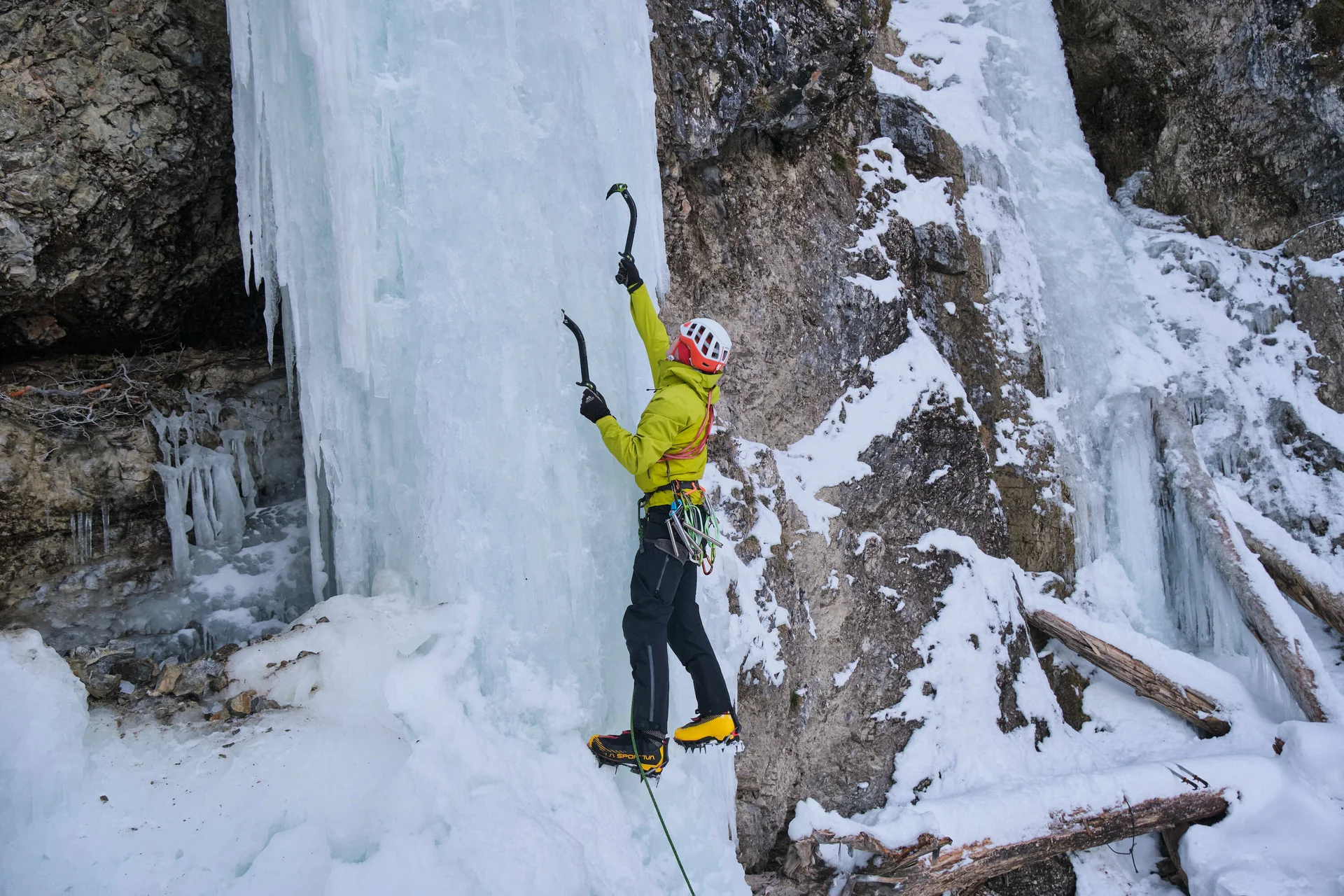 Eisklettern Karwendel | © Benedikt Rauh