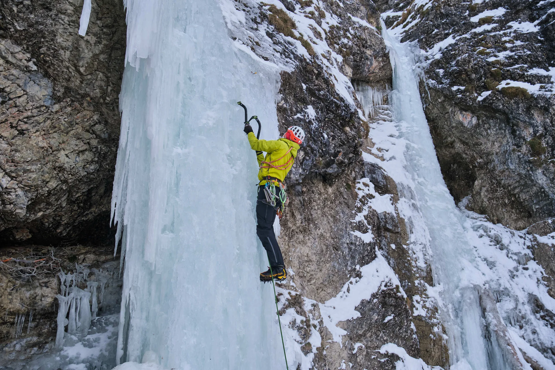 Eisklettern Karwendel | © Benedikt Rauh