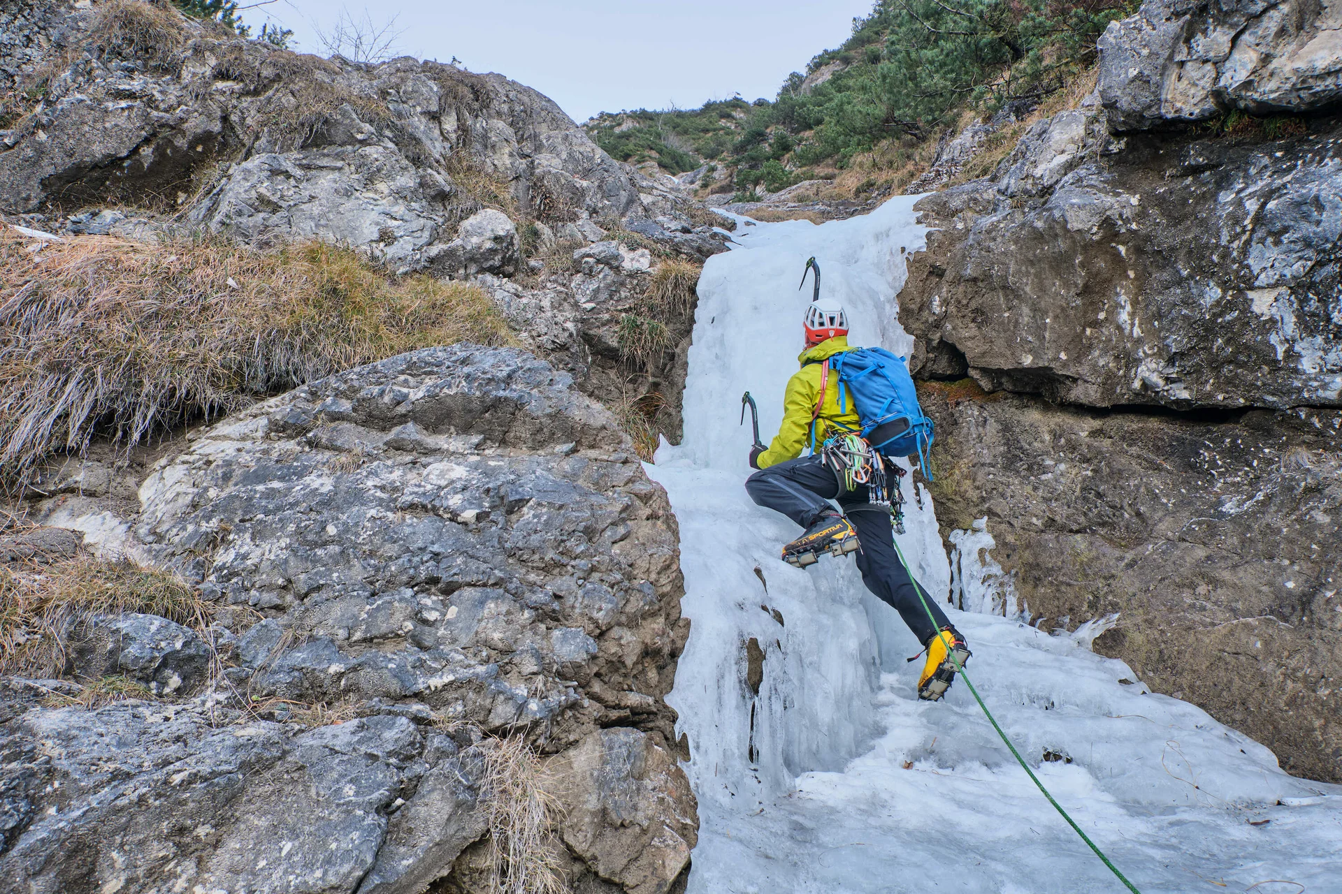 Eisklettern Karwendel | © Benedikt Rauh
