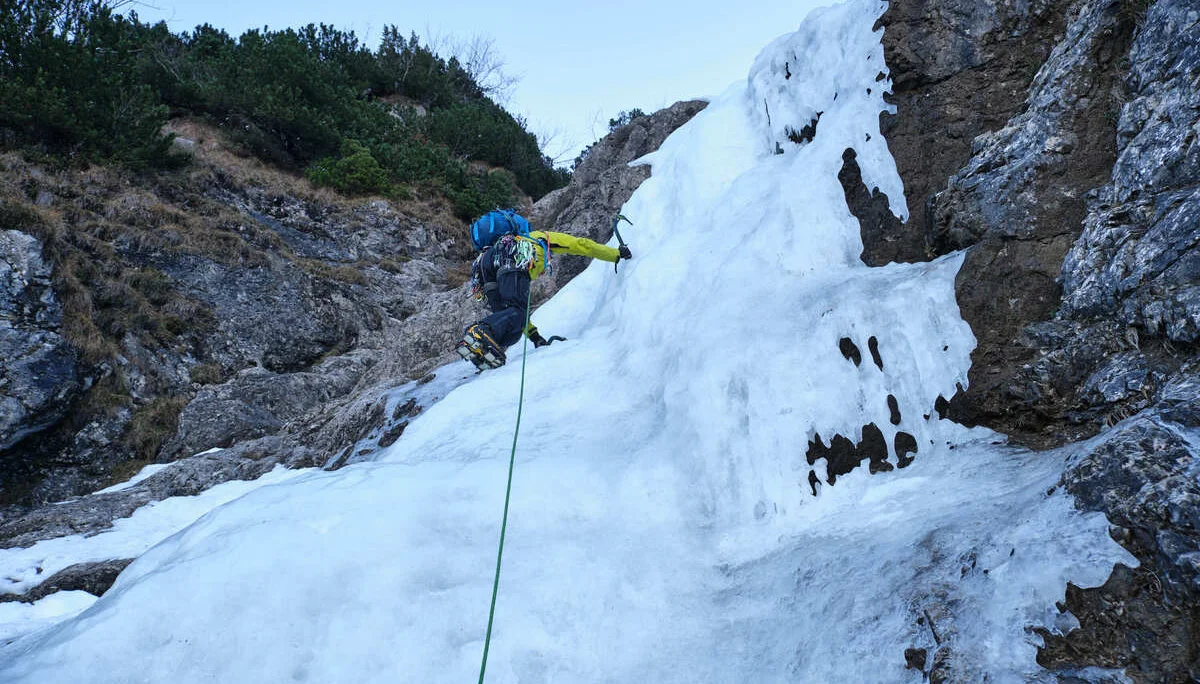 Eisklettern Karwendel | © Benedikt Rauh