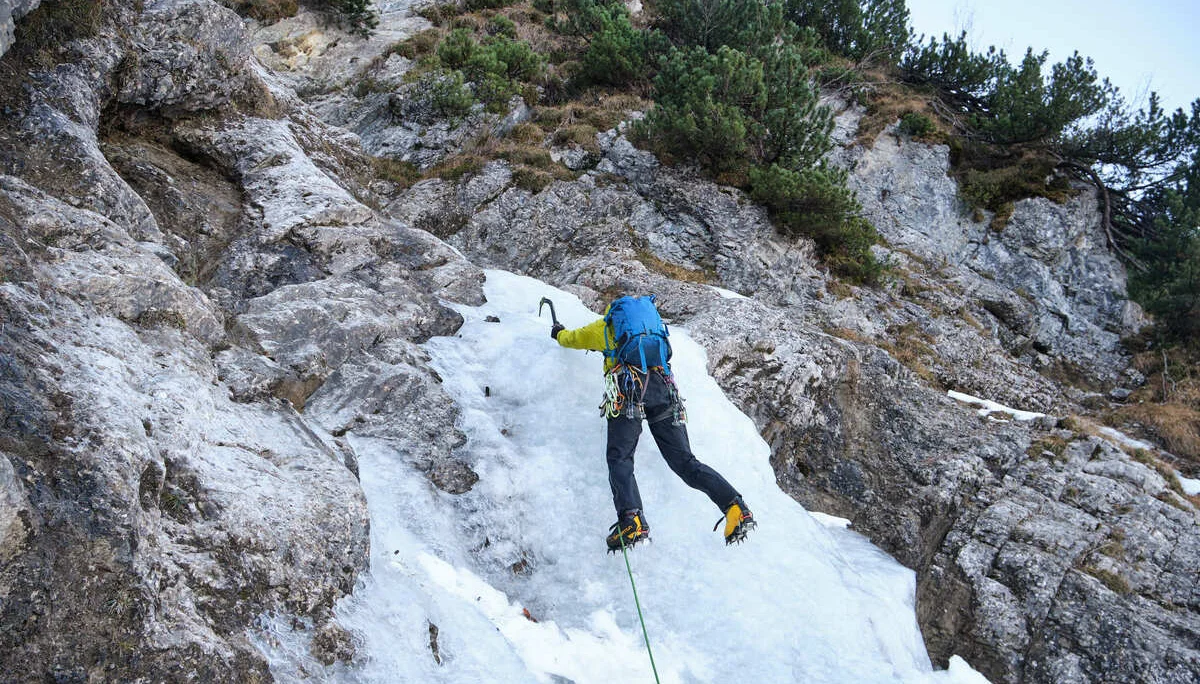 Eisklettern Karwendel | © Benedikt Rauh