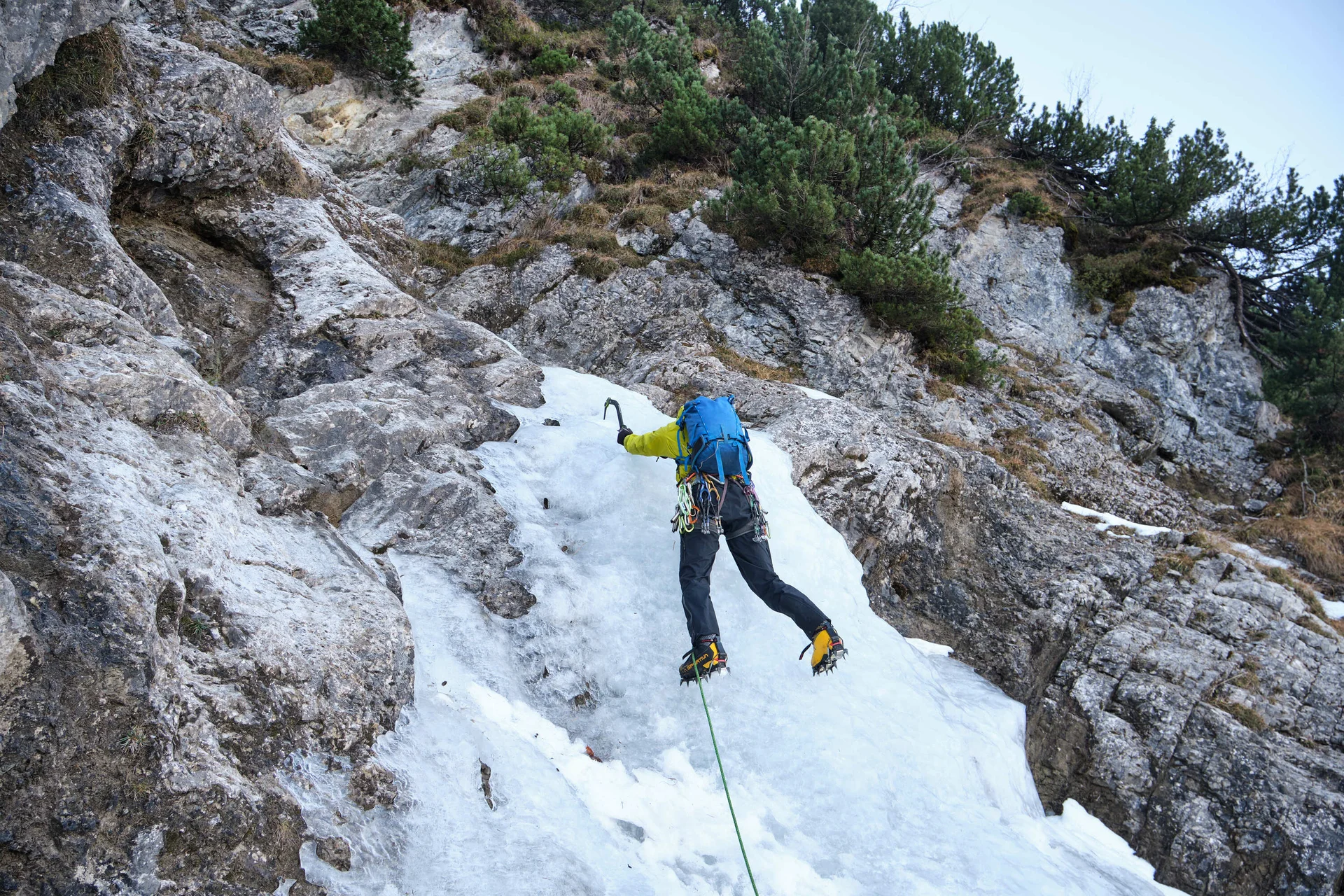 Eisklettern Karwendel | © Benedikt Rauh