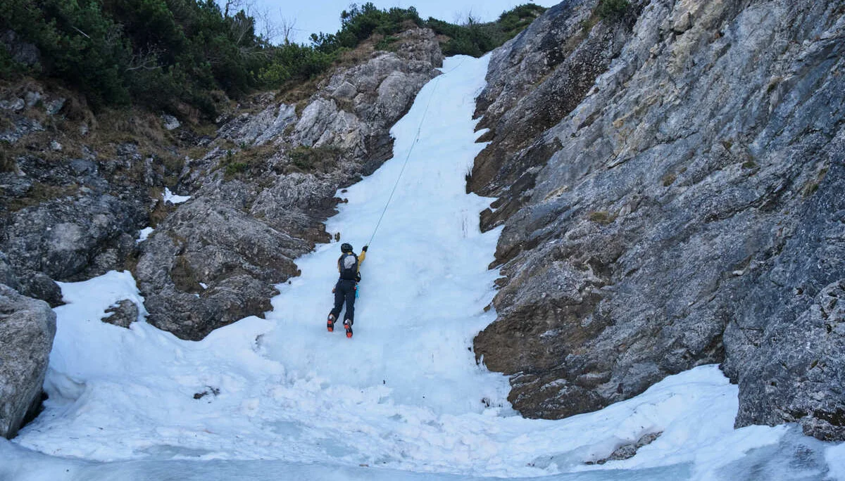 Eisklettern Karwendel | © Benedikt Rauh