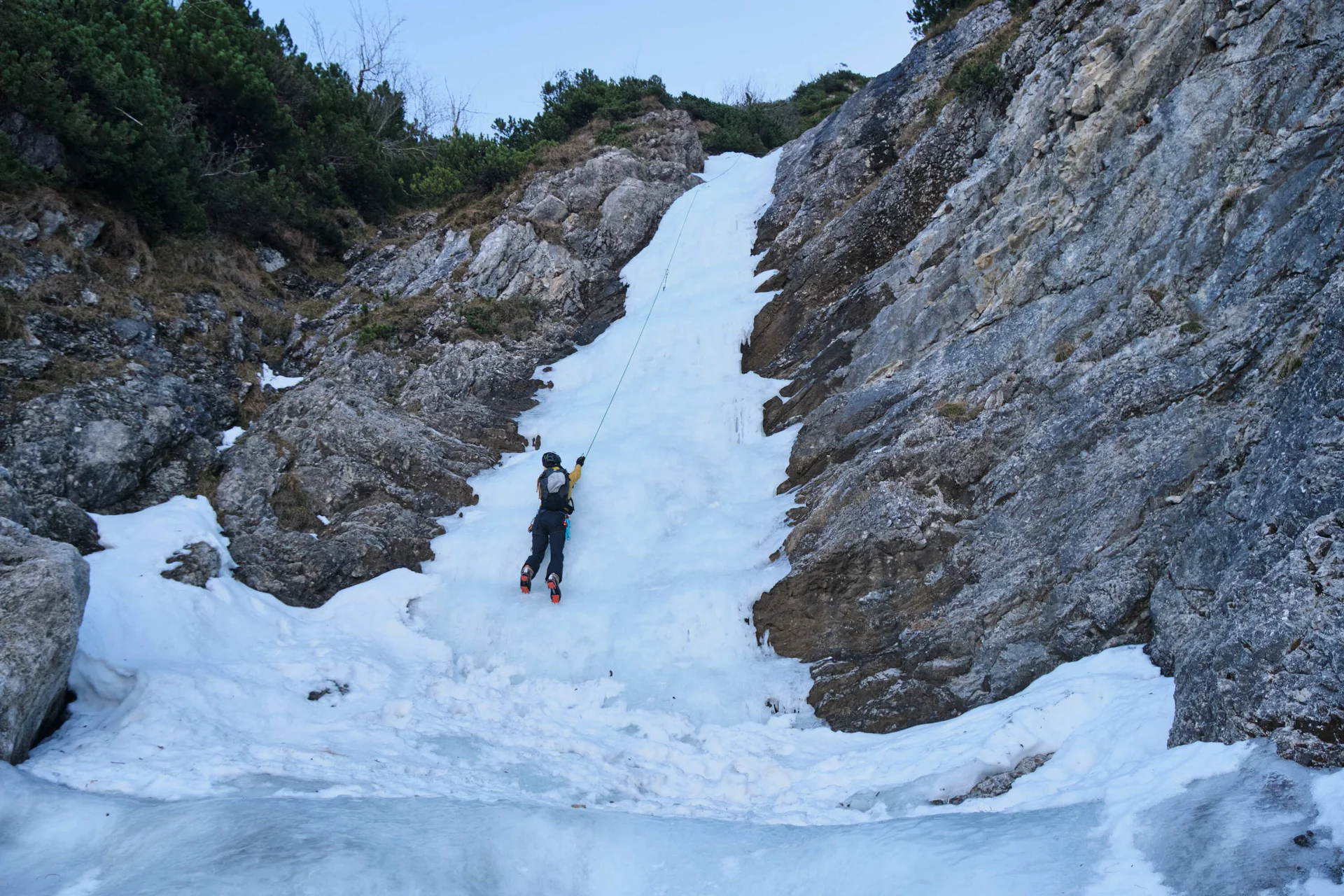 Eisklettern Karwendel | © Benedikt Rauh