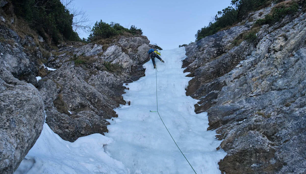 Eisklettern Karwendel | © Benedikt Rauh