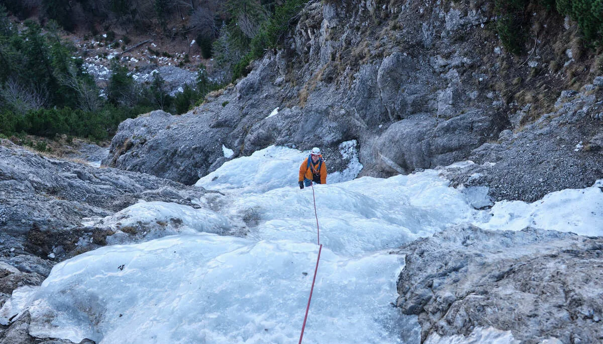 Eisklettern Karwendel | © Benedikt Rauh