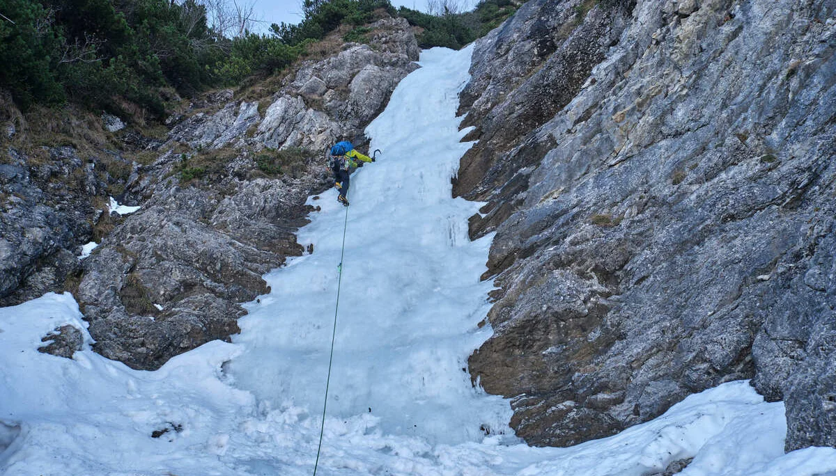 Eisklettern Karwendel | © Benedikt Rauh