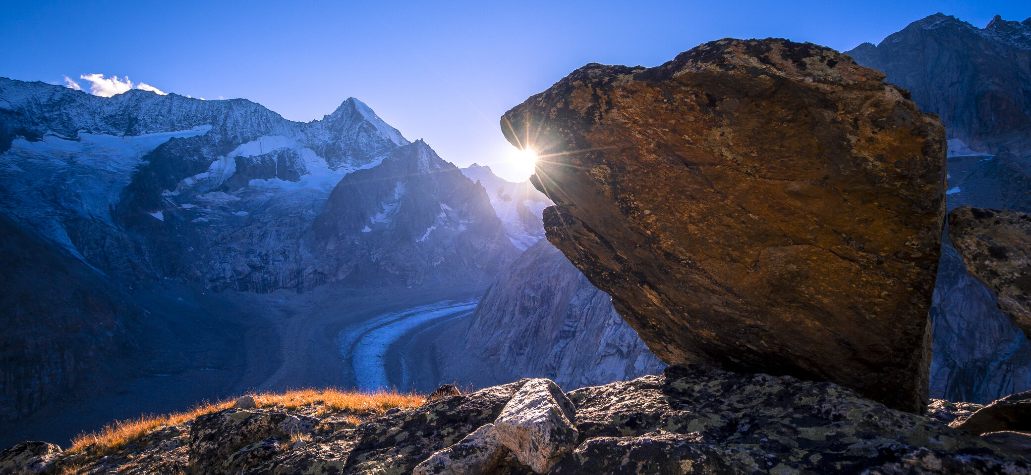 Sonnenaufgang auf dem Nesthorn | © DAV/Silvan Metz